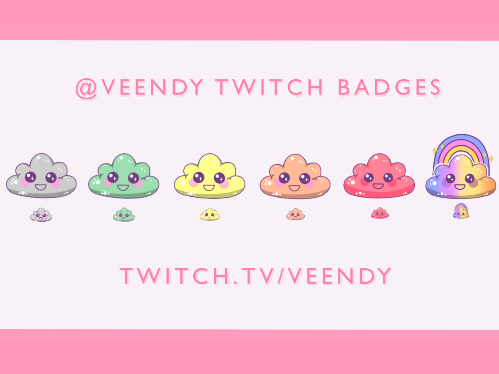 Custom Sub Badge Set Cute Bit Badges Twitch Emote Design 