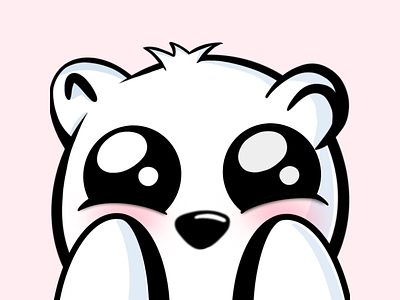 Cute Emote Polar Bear