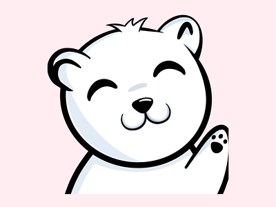 Hi Emote Polarbear badge logo badges emote emoteart emotes emotes for twitch emotestwitch sub badges twitch badges twitchemote twitchemotes