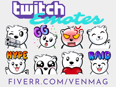 Twitch Emote - Polar Bear