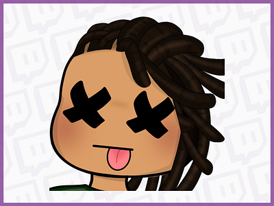 Dead Chibi Emote badge logo badges chibi chibi guy emotes chibi twitch emotes dreadlocks dreads emote emoteart emotes emotes for twitch emotestwitch twitch twitch art twitchemote