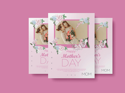 Mother's day Flyer announcement card cards celebration floral flower flyer flowers happy womens day flyer invitation love love party minimalist moederdag mom moms day mother day card mothers day mothers day flyer mothers day greeting card