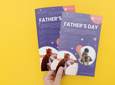 Father's day flyer anniversary best dad blue card celebration dad elegant family fathers day card fathers day flyer fathers day sale invitation love love party man mens day minimalis parent party