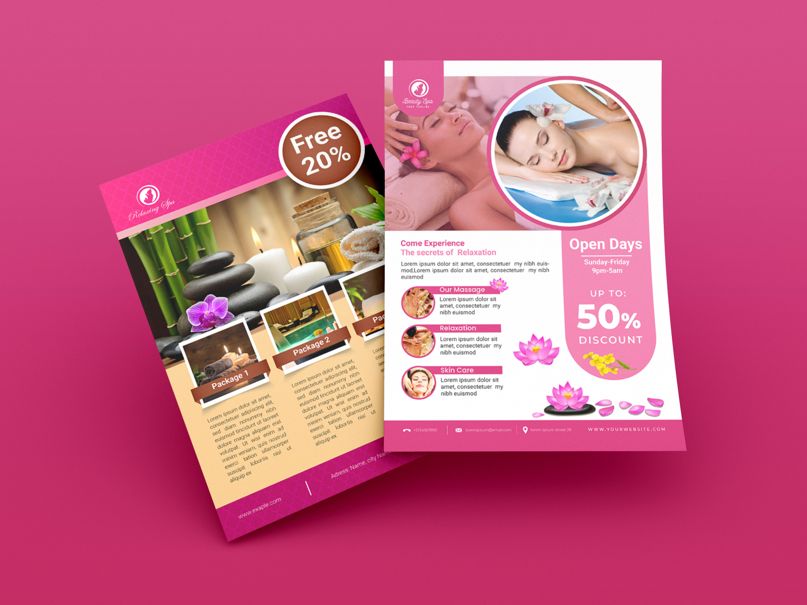 Spa Flyer by Rabby on Dribbble