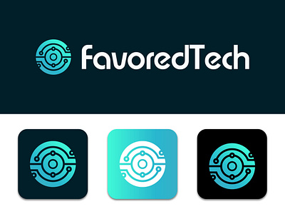 Favoredtech Logo Design app icon logo apps logo brand identity brand logo branding branding design business logo clean design flat graphicdesign icon illustration logo design logos minimalist modern tech logo technology typography