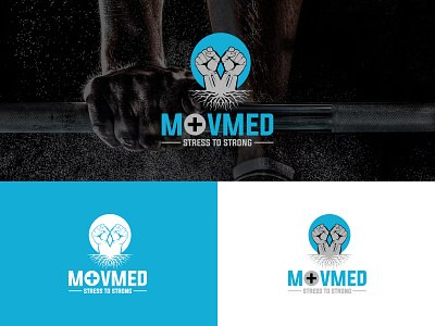 MOVMED HEALTH AND FITNESS LOGO DESIGN