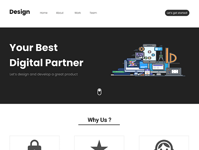 Design design flat graphic design landingpage minimal simple ui ux web website