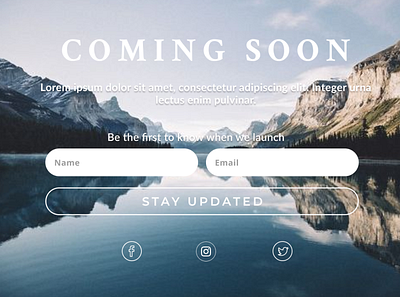 Coming Soon comingsoon landingpage