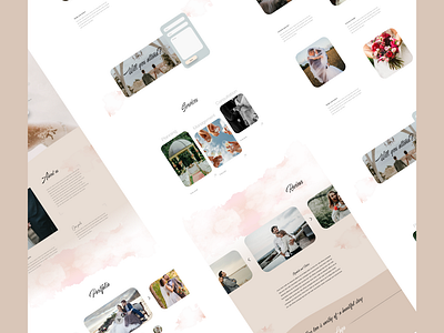 Wedding agency landing page concept