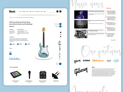 Musical equipment online store