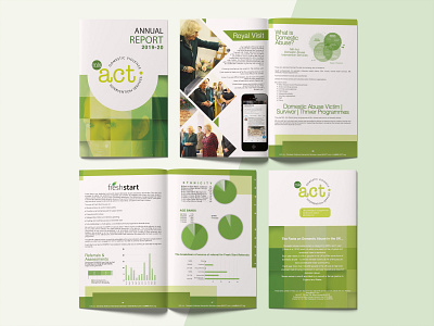 MK Act Anual Report 2019-20 annual report brochure design designer editorial graphic design green illustrator logo mockup photoshop vector
