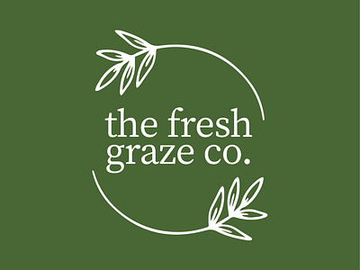 the graze fresh co. brand identity branding design food brand fresh food graphic design green illustration illustrator logo minimal vector