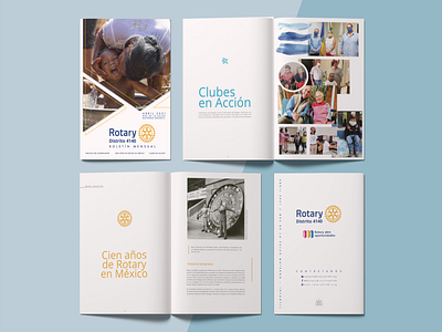 April's Rotary D4140 Magazine 2021 book branding brochure design editorial graphic design illustration illustrator layout logo magazine minimal rotary vector