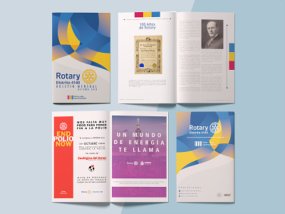 October's Rotary D4140 Magazine 2020 branding brochure design editorial graphic design illustration illustrator logo magazine minimal vector