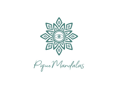 Pique Mandalas abstract artwork brand identity branding colour design eye graphic design green green mint illustration illustrator logo logo design logotype mandala minimal mint vector