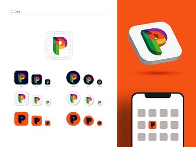 Icon Parrucchiere Digitale app branding digital graphic design hairstyle icon logo p vector