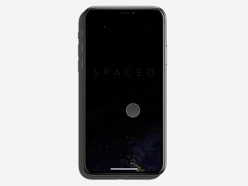 SPACED Challenge app design digital interactive space spacedchallenge ui