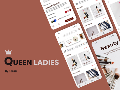 Queen Ladies app branding design graphic design illustration typography ui ux vector