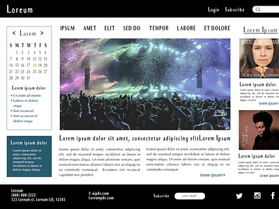 News Magazine Mockup homepage magazine mockup music newspaper