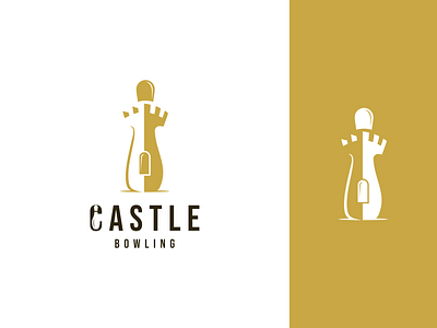 Castle logo bowling bowling ball castle castle logo design logo minimal negative space simple