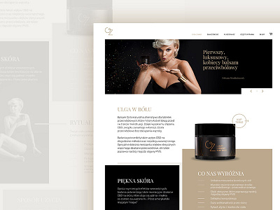 OZ - webdesign black clean cosmetics grid minimal packaging premium sketch ui ux vectors webdesign