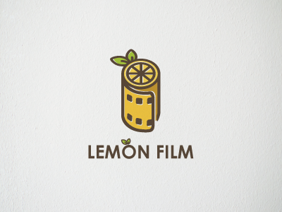 Lemon Film film flat fruit l leaf lemon logo movie