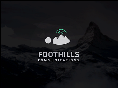 FOOTHILLS Communications shadow added cityx clean communication foot hill hills logo simple smart