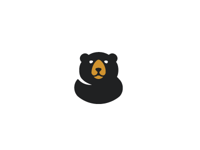 Bear animal bear calm design icon logo minimal simple