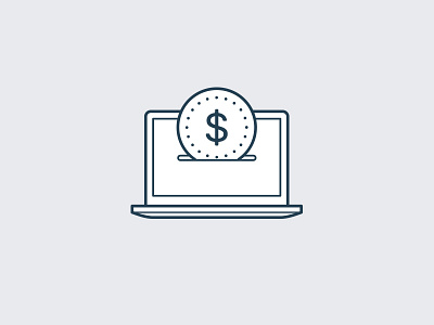 E-Commerce Icon Oultine ecommerce icon laptop outline