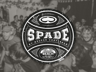 Spade "Beach" Beer Label