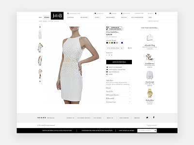 Responsive eCommerce Fashion Store Product Page ecommerce editorial fashion mobile product responsive shop store web design