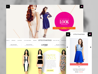 eCommerce store design for leading fashion brand