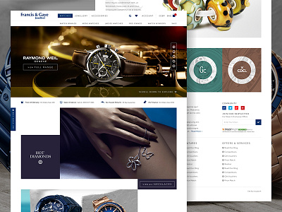 Francis & Gaye Website Design ecommerce jewellery shop store web design