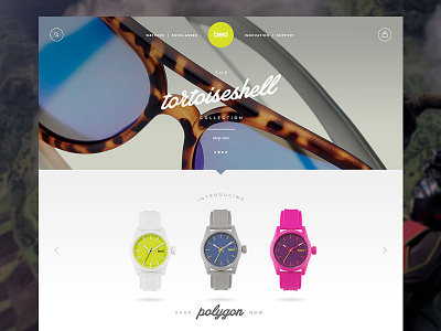 Breo bold breo clean colourful ecommerce store sunglasses visualsoft watches website