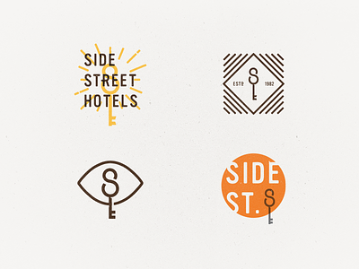 Side Street Scraps hotel key logo