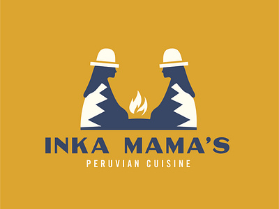 Inka Mama's logo brand refresh campfire cooking cooking illustration fire food inka logo peru peruvian restaurant branding women women illustration women logo