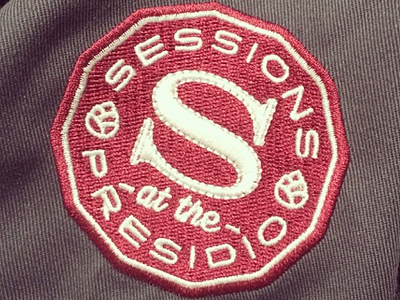 Sessions at the Presidio logo logo restaurant seal typography