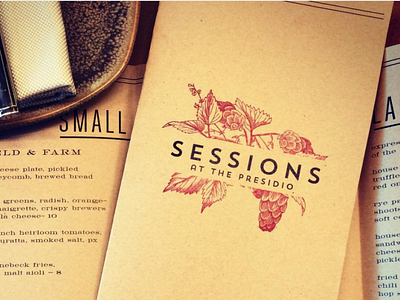 Sessions restaurant branding