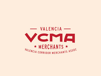 VCMA group logo merchants mission neighborhood san francisco sans serif type typography valencia