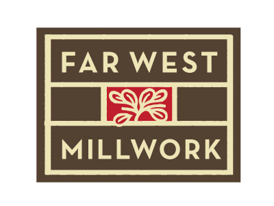 Far West Millwork Logo arts and crafts branch logo window