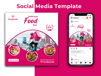 Social media post banner design 3d animation art banner branding company corporate creative creative banner design food banner foodpanda graphic design illustration logo media motion graphics poster template travel