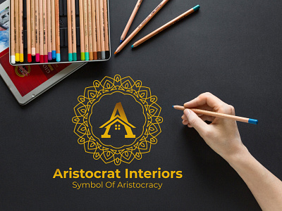 Creative Interiors A Letter Logo Design