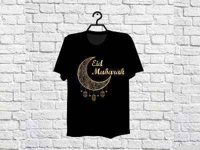 Eid typography t-shirt design