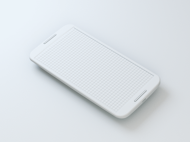 White Phone Ripples design motion