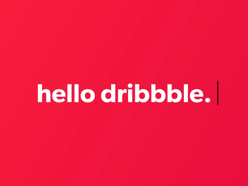 Hello Dribbble. debut first shot hello dribbble