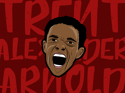 Trent Alexander-Arnold Illustration football illustation lfc liverpool liverpoolfc taa trent alexander arnold trent ynwa