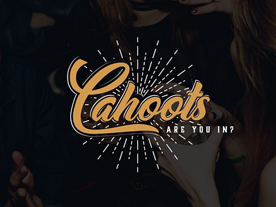 Cahoots. Mobile Cocktail Bar Branding brand branding branding design branding identity calligraphy cocktail bar idendity logo logo design