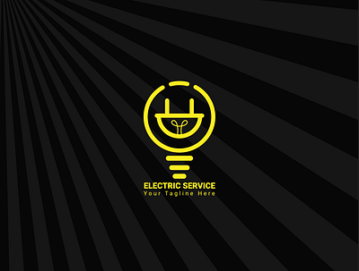 ELECTRIC SERVICE LOGO DESIGN branding clean creative design electric logo electric service logo graphic design logo modern electric logo