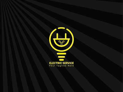 ELECTRIC SERVICE LOGO DESIGN branding clean creative design electric logo electric service logo graphic design logo modern electric logo