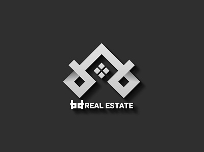 bd - real estate logo design 3d logo design bd real estate logo clean corporate logo creative design letter mark logo logo logo design minimal logo minimalist logo modern logo real estate logo